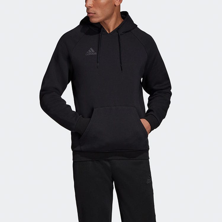 adidas Sweatshirts Men's Black Hooded Moderate Regular DY5821