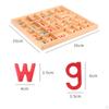 Educational Toys, with Box ,Sorting Stacking Toys ,Letters Game, Wood Movable Alphabet for Activity