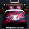 RB Leipzig Football Design Bed Bedding Set 1 Duvet Cover + 2 Pillowcases Soft Breathable Household Bed Linens