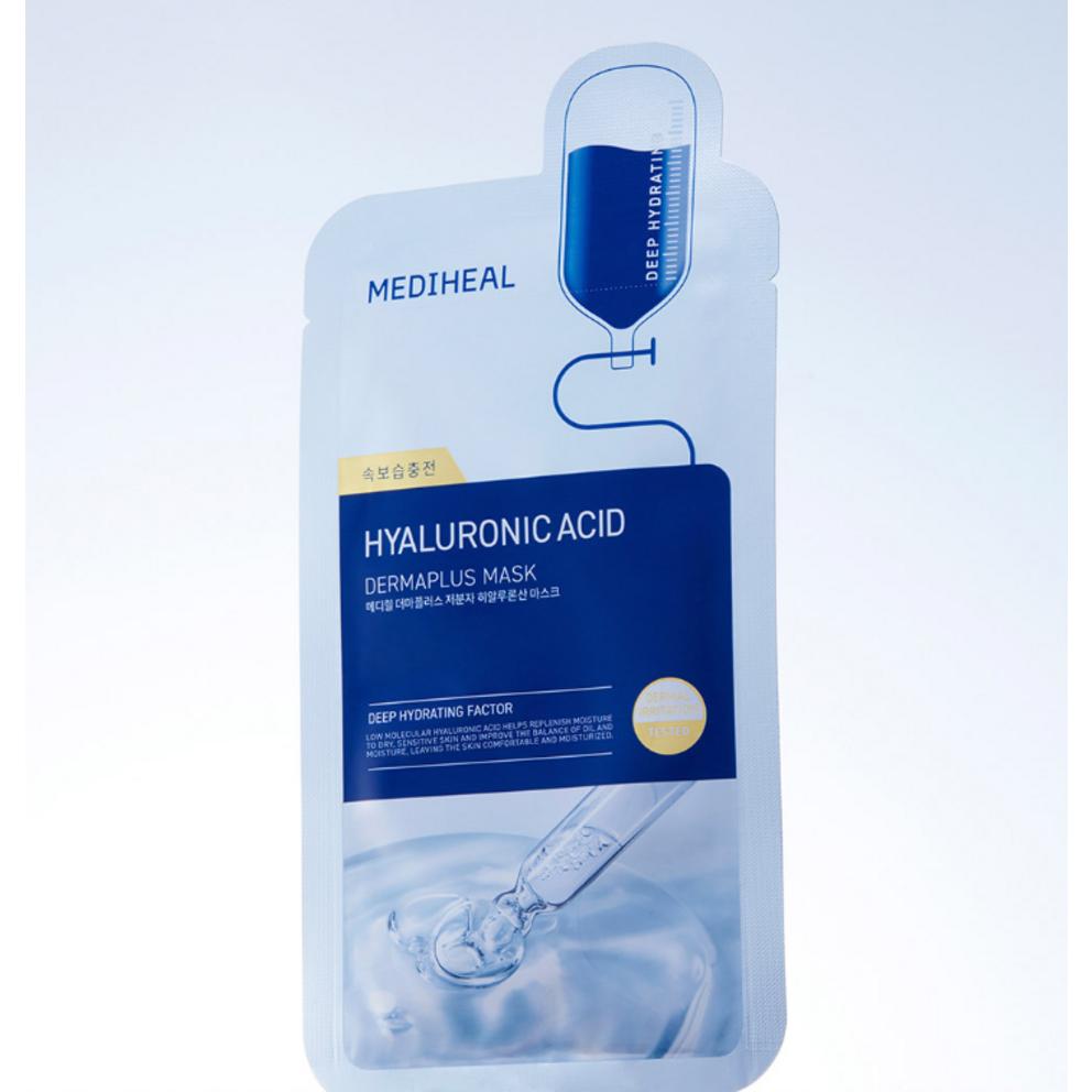 MEDIHEAL Derma Plus Maska w płachcie z niskocząsteczkowym kwasem hialuronowym