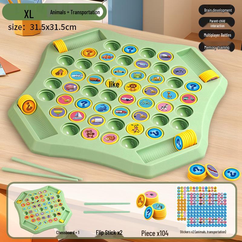 Children's Chess Battle: Pair-Up & Concentration Game for Parent-Child Educational Fun