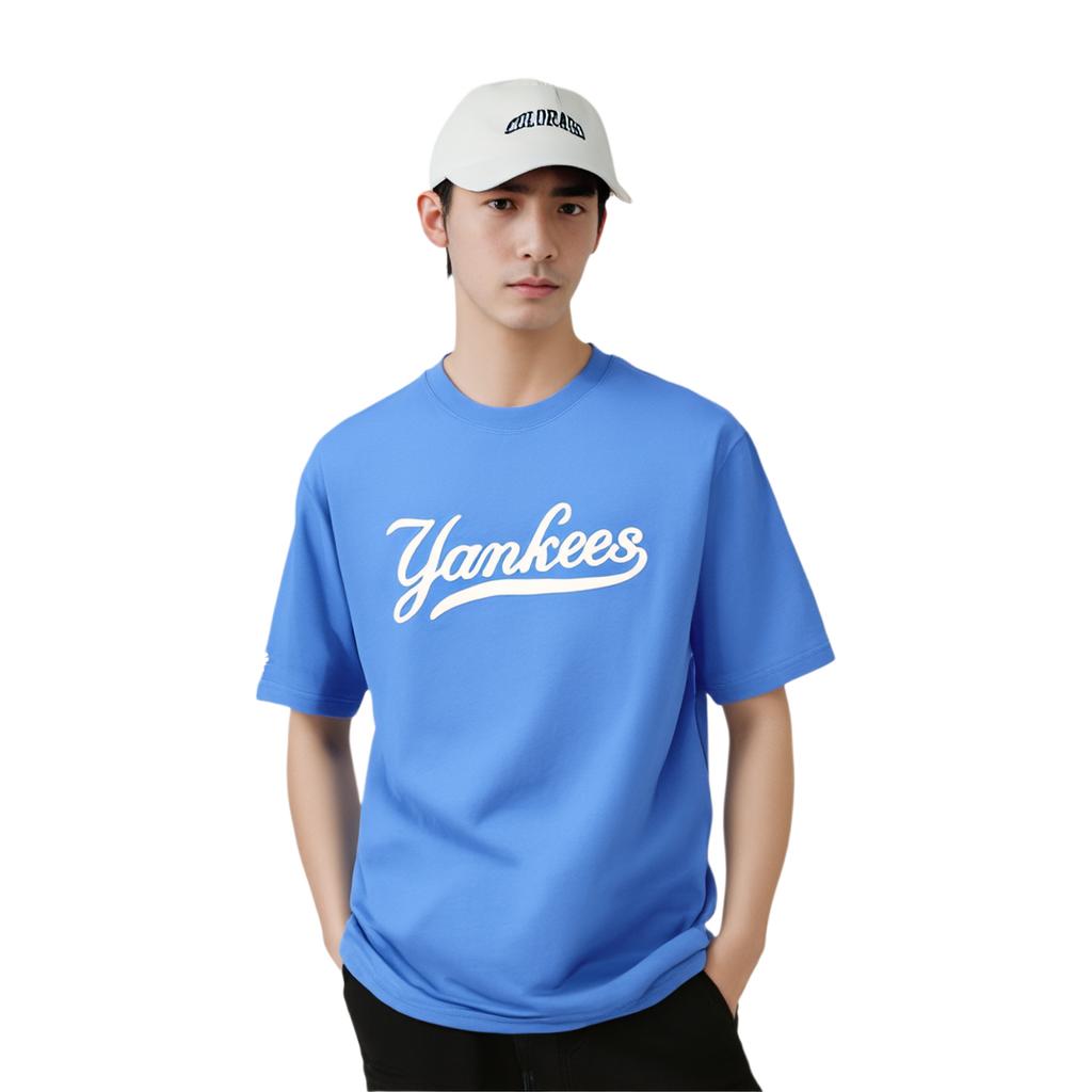 New MLB New York Yankees T Shirts Unisex Blue 31TS05131-50U