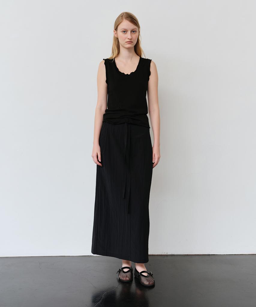 The Rye Easy Banding Long Skirt(Black)