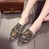 Fashion Pointed Toe Mules Slides Shoes For Women Tide Woman Slippers Multi Color Outside Flat Sandals Trend New Collection Sale Luxury Y