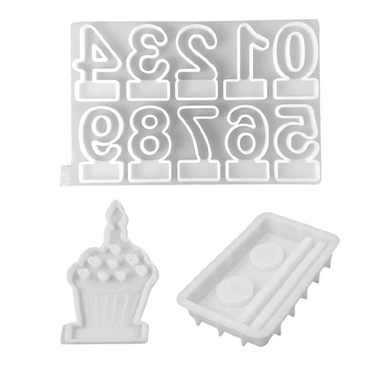 Birthday Cake Silicones Molds for Making Candle Holder Tealight Holder Art Craft 1