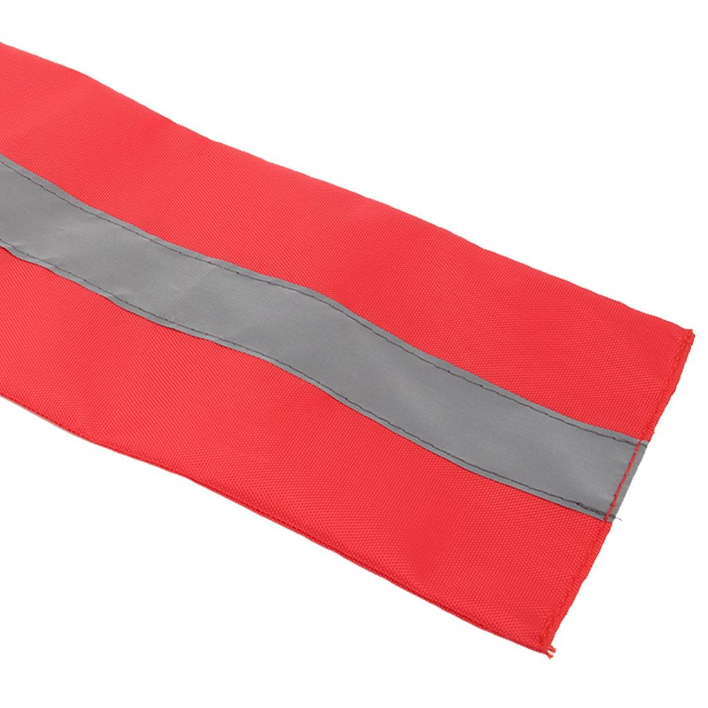 2 Pezzi Bandiera di Sicurezza da Viaggio per Kayak Canoa Bandiera Rossa di Avvertimento con Fettuccia per Traino Canoa Kit Accessori di Sicurezza per Camion