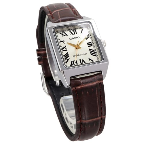 Casio Standard Quartz Women's Watch LTP-V007L-9B Light Champagne Gold/Brown (Overseas Model)