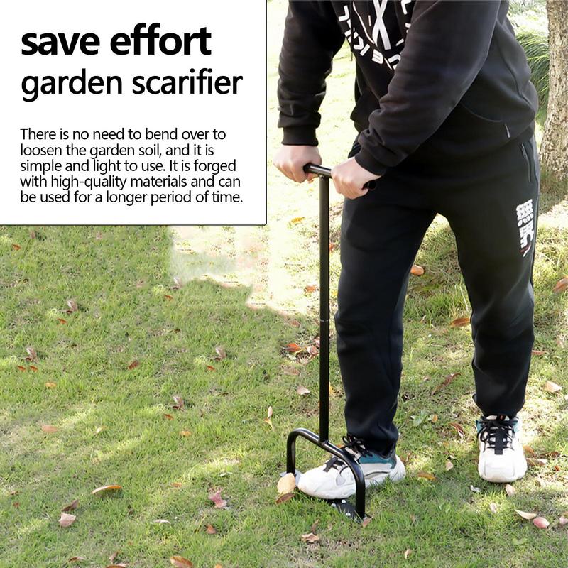 Stand Garden Digging Tools Soil Intake Scarifier Nail Lawn Orchard Scarifier Lawn Aerator Grass Cultivator Seed Planting