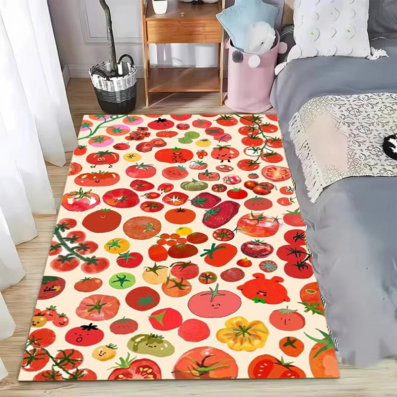 

Tomato Slice Carpet Area Rug for Bedroom Living Room Decor Cute Kids Carpet for Apartment Dorm Room Essentials for Teen Girls 40x60CM