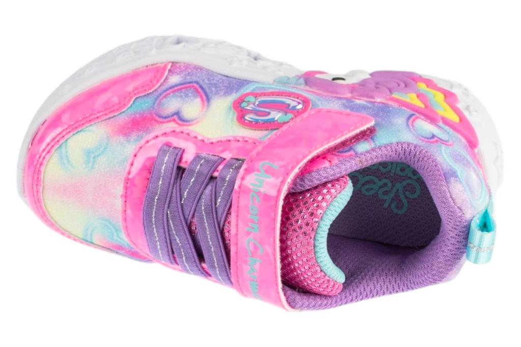 Skechers Unicorn Charmer - Lil Heart Sparkles, for Girl Pink Sneakers