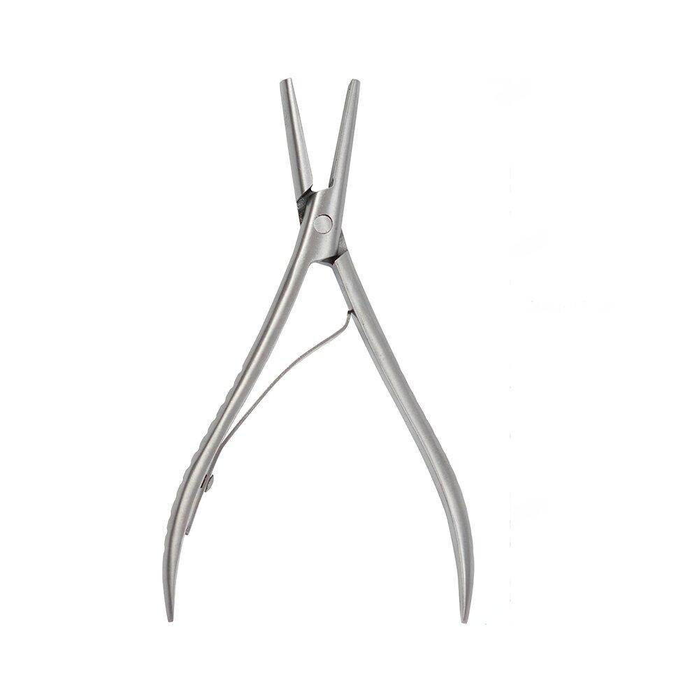 1 Pc 6.5 Inch Flat Stainless Steel Pliers for Hair Extensions Stainless Steel Hair Extension Tools Hair Pliers