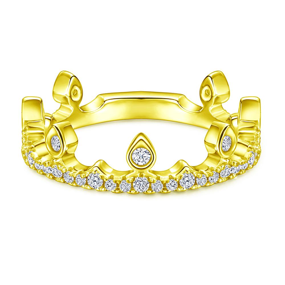 

Классическое кольцо Lindon из стерлингового серебра 925 пробы с цирконом, женские ювелирные изделия, свадебный подарок для вечеринки 9 золотой