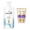 Pantene Smooth & Silky Hydrating Shampoo 750g & 3-Minute Conditioner 2x40ml Set