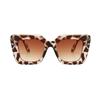 New Fashion Square Women Luxury Sunglasses Retro Designer Men Trending Leopard Blue Green Sun Glasses Shades UV400 Glasses