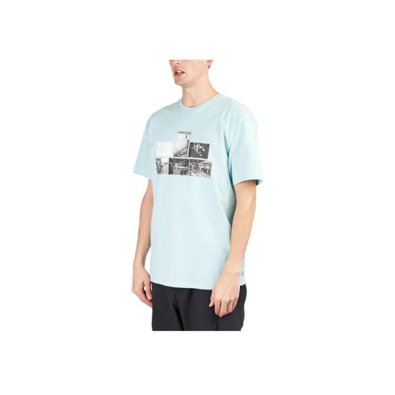 Vans X Ray Barbee X Leica Collaborative Print Sports Crew Neck Short Sleeve T-Shirt Unisex Tops Light-Blue VN0A7PIZYXG