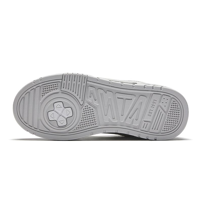 New Anta Light Sugar 2 Anti Slip Wear Resistant Low Top Skateboard Shoes Men's Gray White 912448088-2