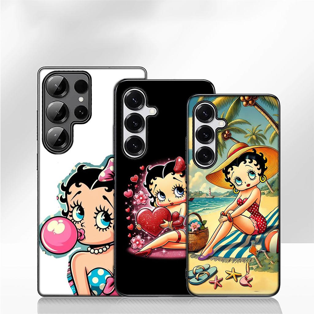 Anime B-betty Cartoon B-Boop Handyhülle Case für Apple iPhone 17 16 15 11 Pro XS Max XR 6 7 8 Plus + SE 2020 5 16E Hülle