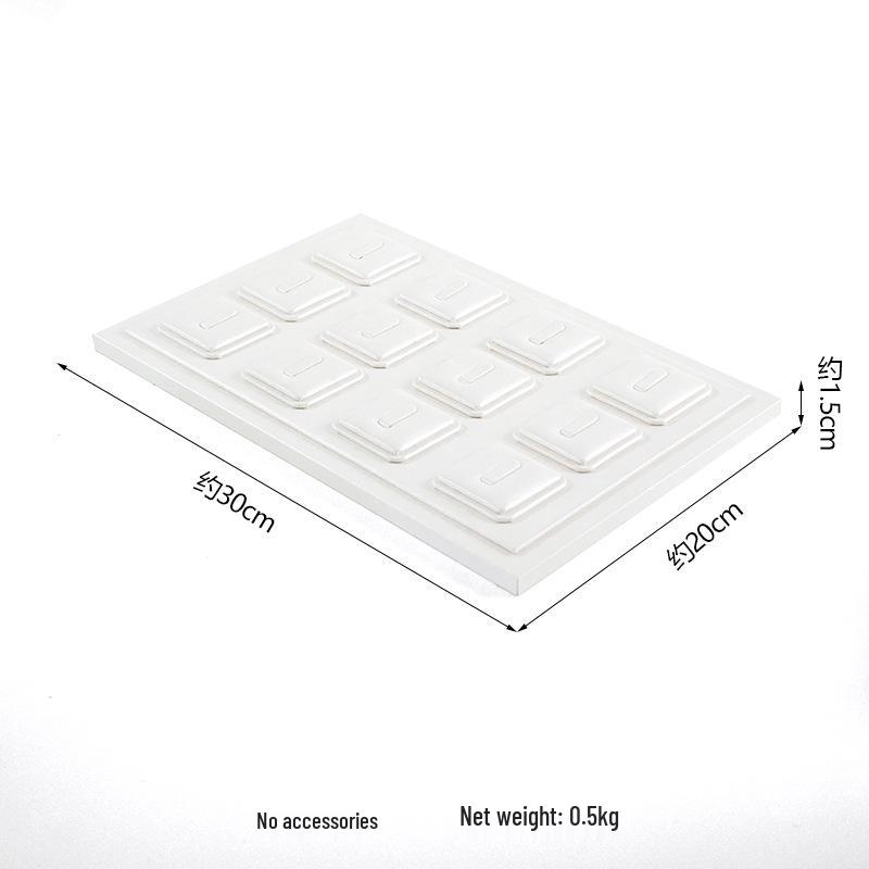 White Jewelry Display Stand for Bracelets, Rings, and Necklaces