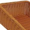 Imitation Rattan Woven Fruit Basket Organizer Display Multipurpose Food Serving Tray for