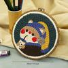 1pc Kitten Pattern Russian Stamping Embroidery DIY Yarn Painting Embroidery Material Kit