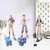 1 Set PVC Girl Group Figurine Animated Movie Inspired Hunter Girl Figurine Sculpture Home Office Desktop Decoration Ornament