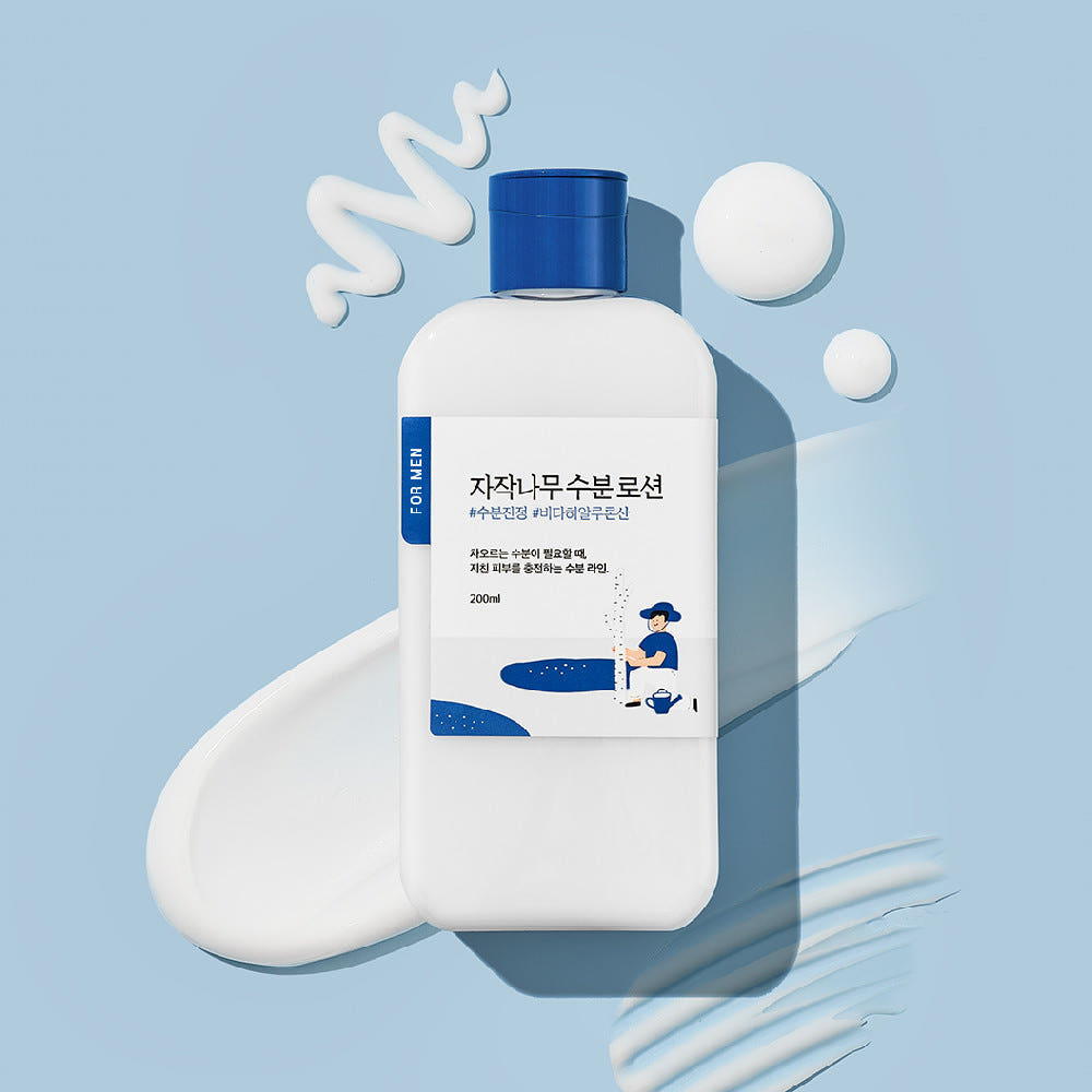 ROUND LAB For Men Birch Juice Moisturizing Lotion 200ml Hydrating Soothing Skin Barrier Care