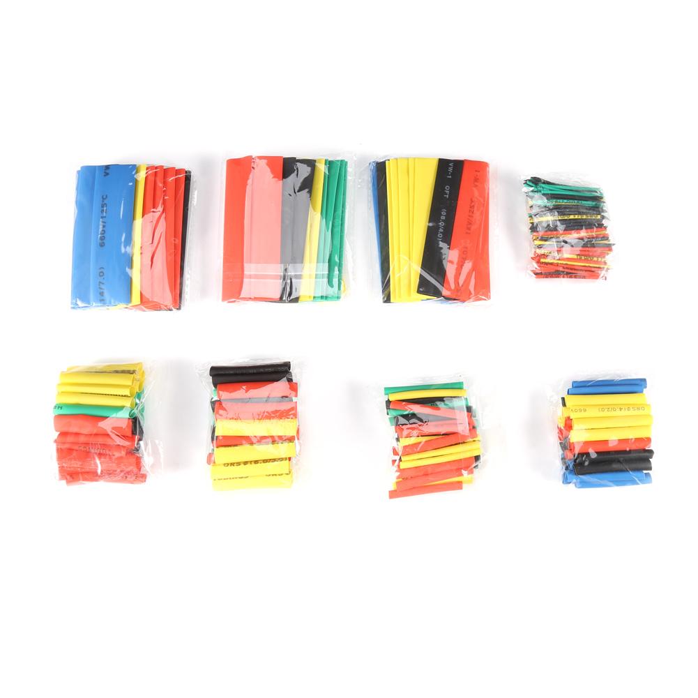 

328pcs Mixed Color 2:1 Heat Shrink Wrap Sleeves Tubing Tube Sleeving Wire Cable