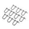 Lixada 10 PCS U Shape Anchor Shackle Outdoor Rope Paracord Bracelet Buckle Stainless Steel