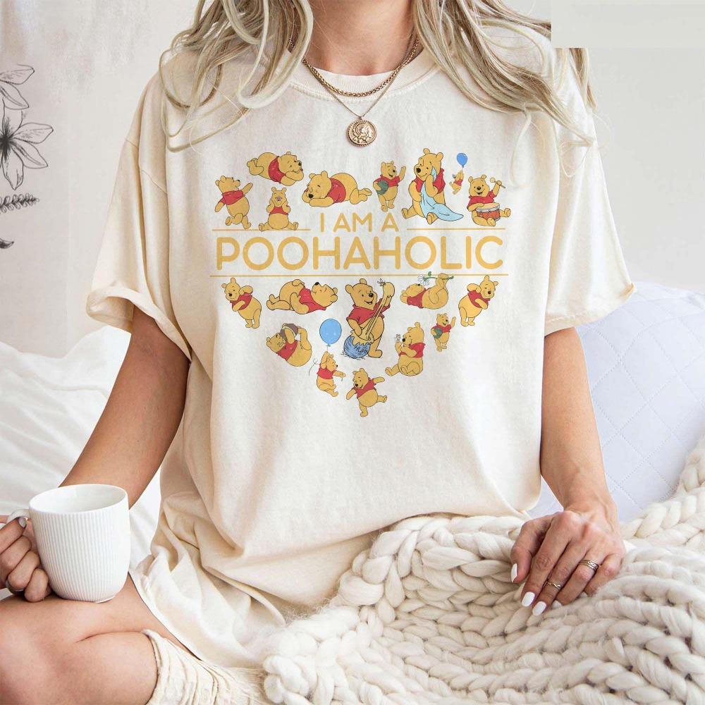 I Am A Poohaholic Shirt Winnie The Pooh Shirt Pooh Bear Shirt Disney Family Matching Tee Cool Gift Ideas Men Women