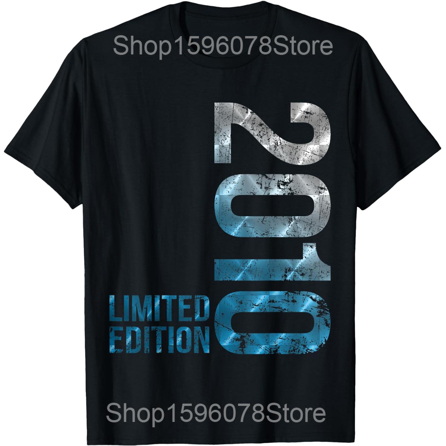 

15 Year Old BDay Decorations 15yr 2010 15th Birthday T Shirts Men Humor Streetwear Tee Shirt Short Sleeve Unisex Loose Clothing 4XL