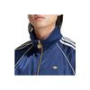 adidas Originals Logo Print Striped Long Sleeve Windbreaker Men Outerwear Blue IZ3187