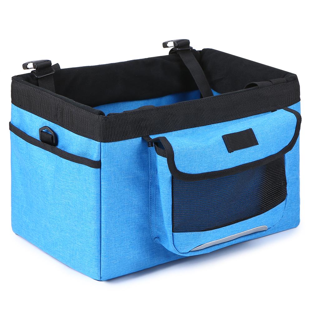 Faltbarer Fahrrad-Frontkorb, abnehmbarer Fahrrad-Haustierkorb, Haustier-Hundekatze-Kaninchen-Träger, Camping-Einkaufstasche