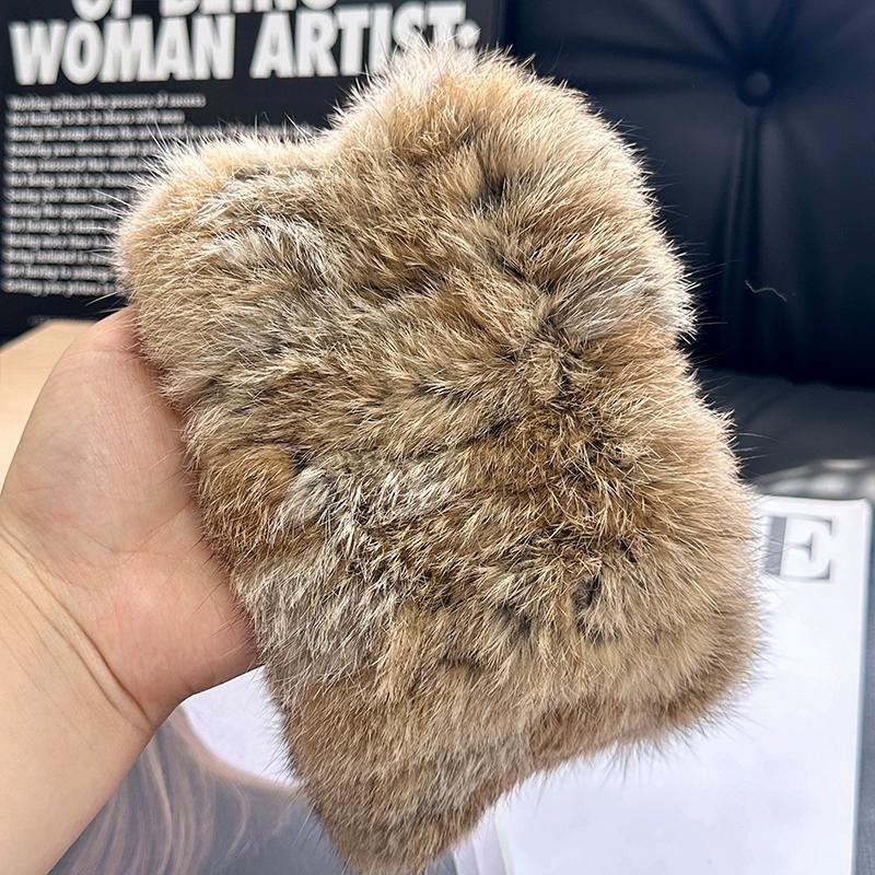 Korean Mao Mao Neck Cover Women Wear Rabbit Fur Scarf Headband In Autumn and Winter, Plush Fur Headscarf, Headband, Headgear