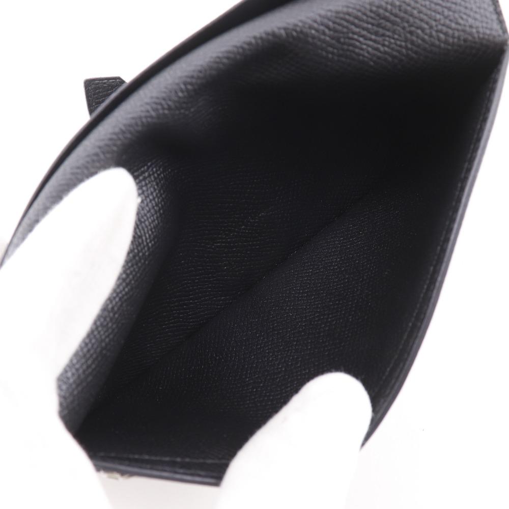 HERMES Beansufla Purse black Epsom unisex Used