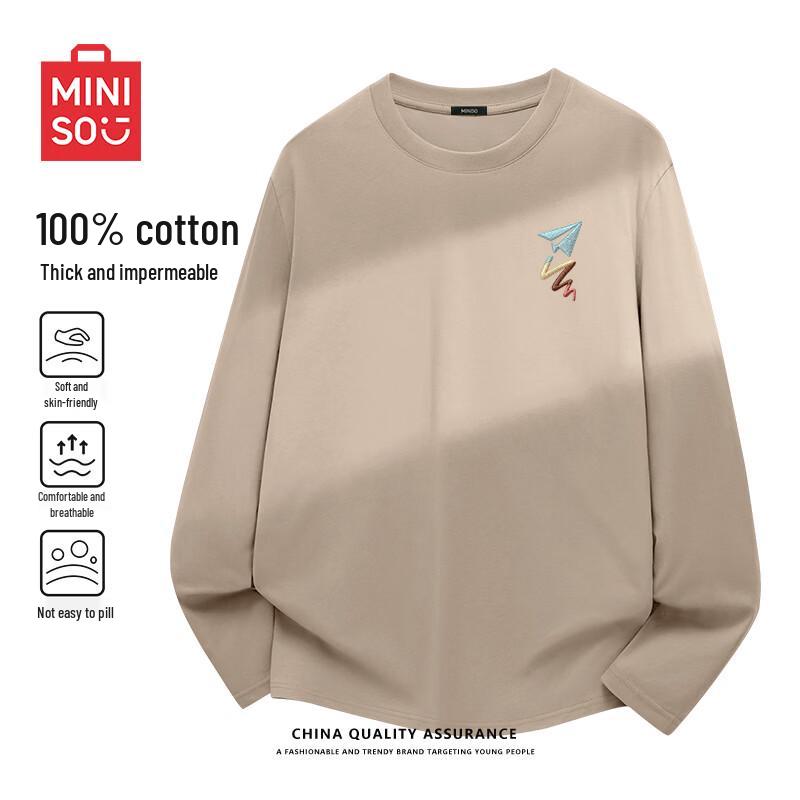 MINISO Men's Heavyweight Long-Sleeve T-Shirt