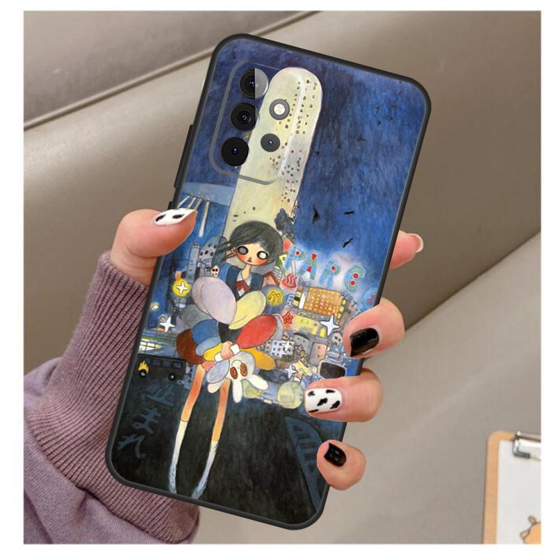 Cartoon Aesthetic Aya Takano Case For Samsung Galaxy A32 A52 A12 A22 A16 A26 A36 A56 A06 A55 A35 A15 A54 A34 A14 A13 A53