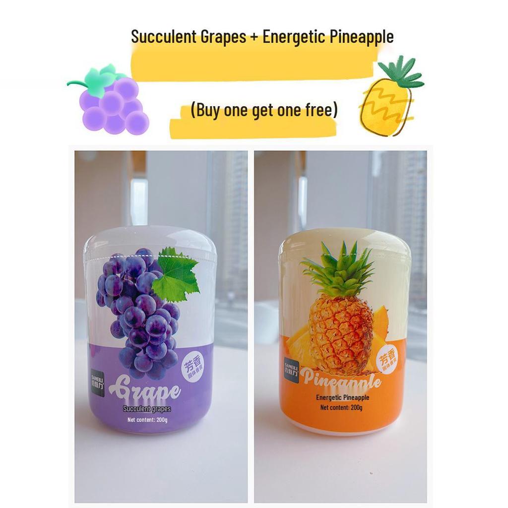 Car Air Freshener - Peach, Pineapple, Grape Scent, Long-Lasting Odor Eliminator for Toilets