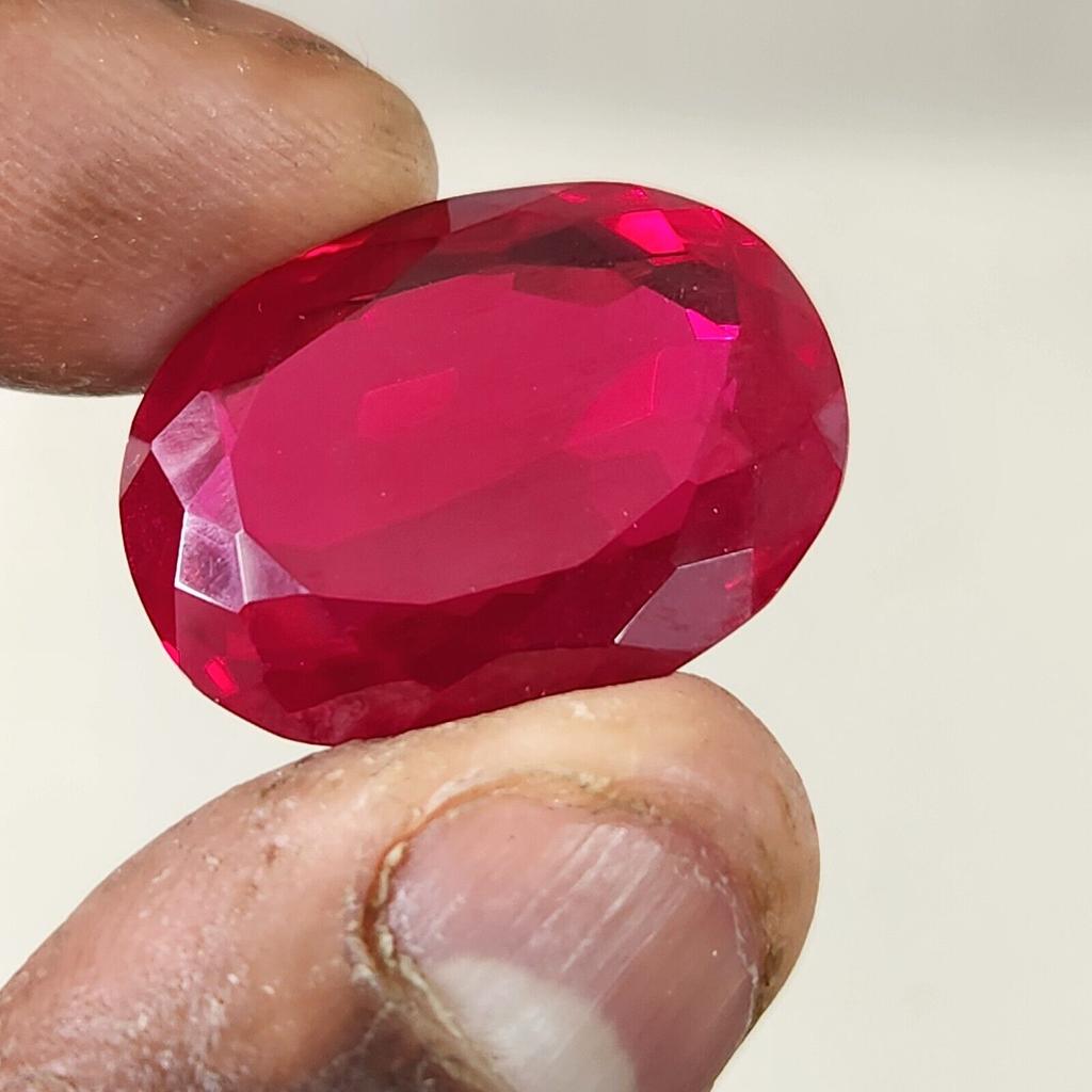 53.70 Ct Heated CERTIFIED Red Ruby Stunning  Shape Oval  Loose Gemstone