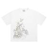 Oversized Streetwear Men's Clothing Justice Graphic Angel Print White Tshirt Cotton Hip Hop Short Sleeve Tops Goth Y2k T Shirts