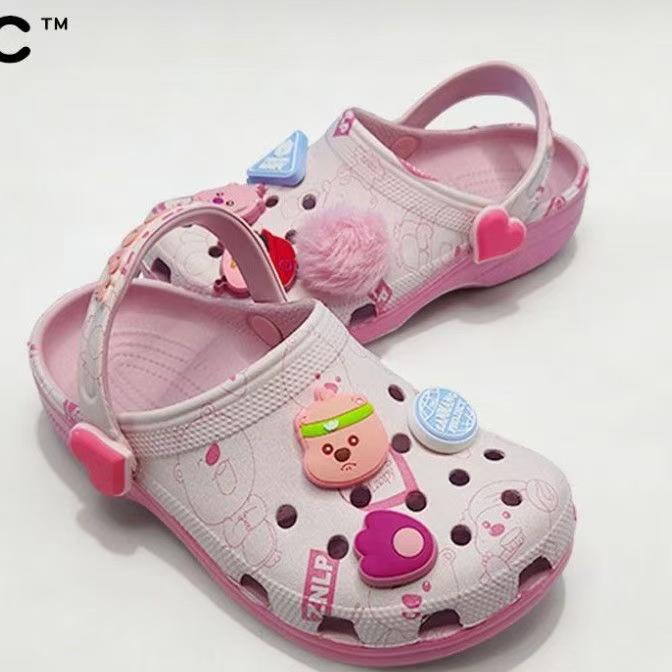 

Crocs Classic Love Ruby Kids Shoes Unisex Slippers 36-37(M4W6) розовый