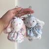 Flower Dress Wendy Rabbit Plush Pendant - Cute Bag Charm & Schoolbag Accessory