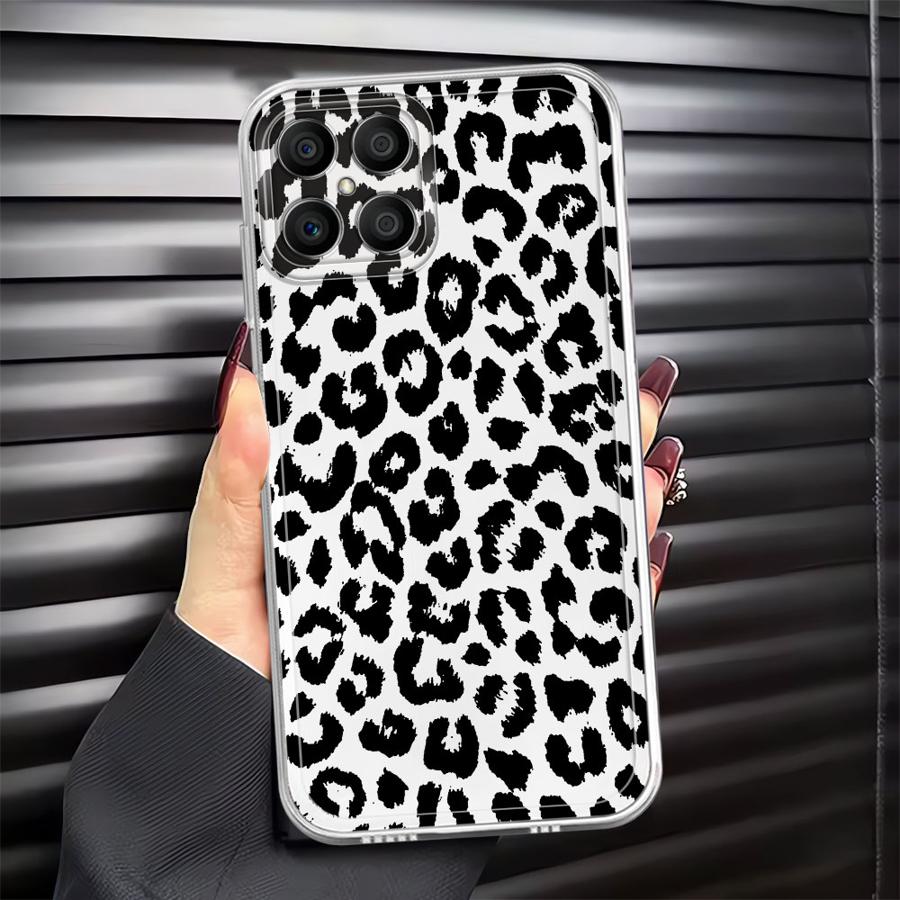 Case for Honor X9a X8a 90 Lite X8 X8b X9b X7b Soft Phone Cover Luxury Leopard Print Pattern