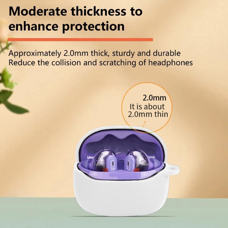 Flexible Soft Protector Case Housing For Tune Beam 2 Wireless Earbud Shockproof Cover Scratch Resistant Sleeve Daily Use