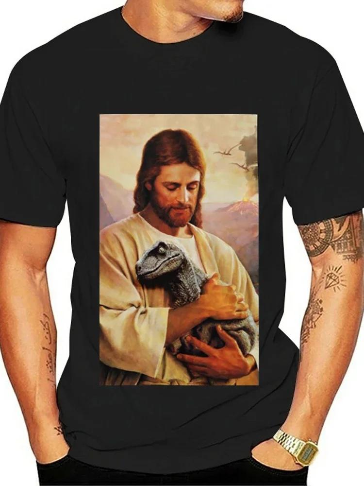 High Quality Short Sleeve Top Not Today Satan Jesus Vs Satan In O-Neck T Shirt Man/Woman Short Sleeve Tees Shirt 2025 New In