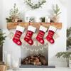 Christmas Stockings 19 Inch Large Embroidered Xmas Stockings with Plush Cuff Fireplace Hanging Ornament for Holiday Party Decoration