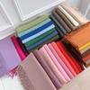 235g Winter Scarf Shawls For Women Long Warm Cashmere Scarves Hijab Solid Lady Shawl Wrap Female Pashmina Bandana Head Scarves