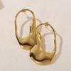 Unique Irregular Hollow Stainless Steel Earrings for Women
