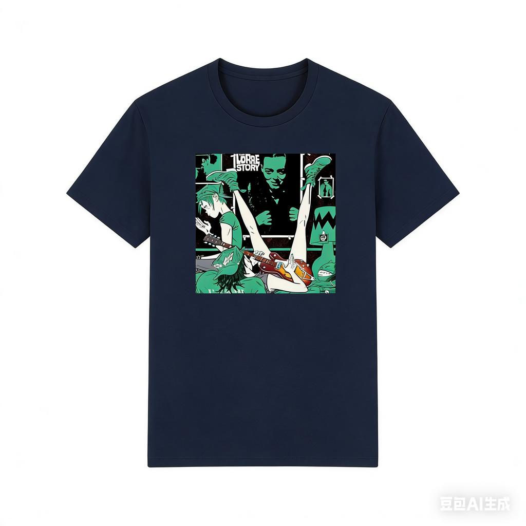 Gorillaz Surrounding Tshirt Unisexs and Womens Cotton Summer Clothes Hip Hop Fashion Short Sleeve Tshirt Streetwear Fan Gifts