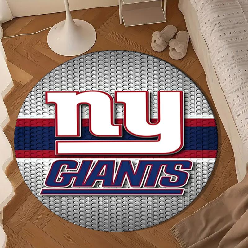 New York Giants Helmet Round mat, Anti-slip Circle Carpet Chair rug For livingroom,Bedroom, doormat home decor Gift Christmas Gifts