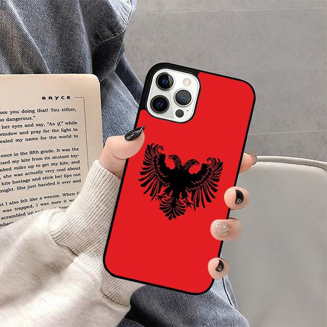 Albania Passport Phone Case For iPhone 17 Air 16 15 14 13 12 Pro Max Plus Max Cover Shell coque
